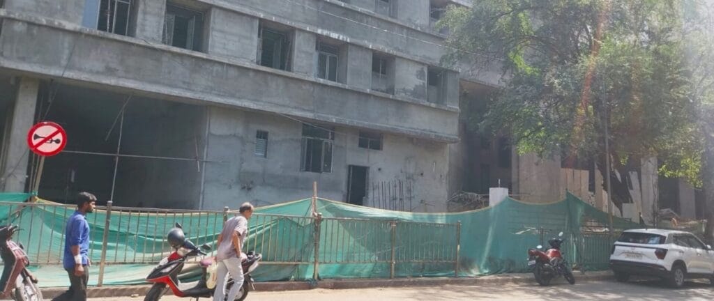 under construction hospital building