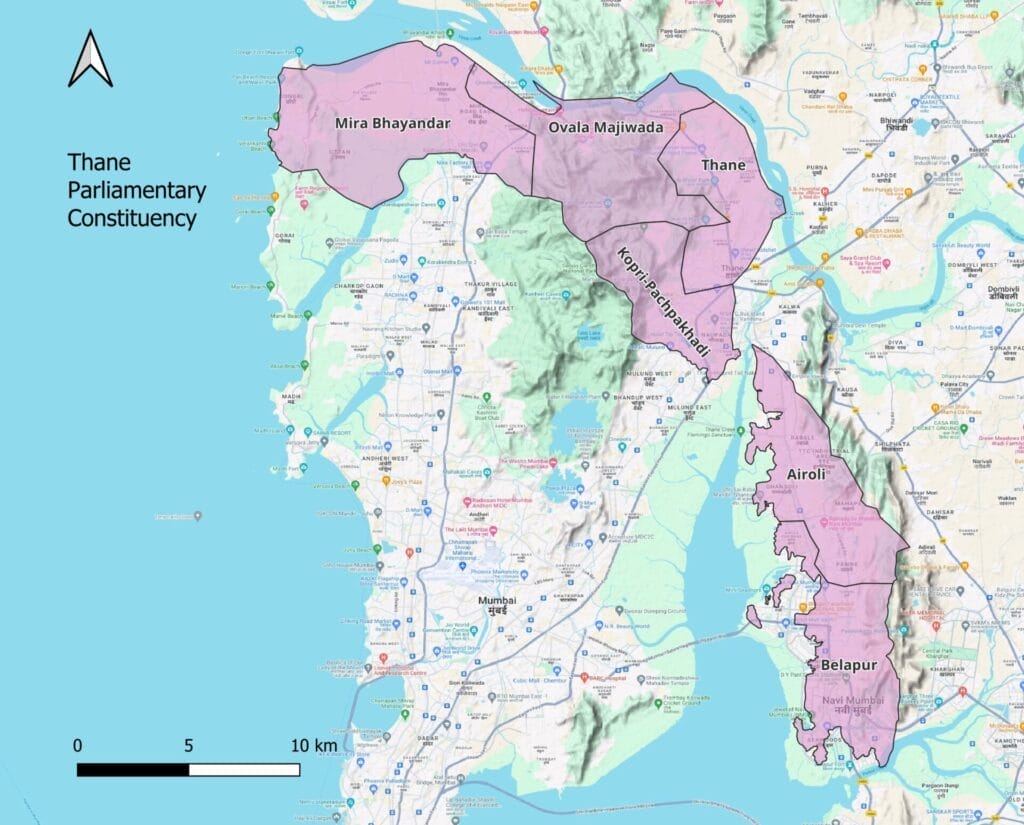 Thane constituency map