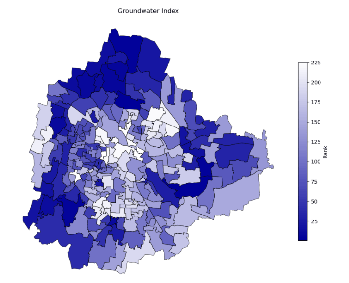 groundwater index map