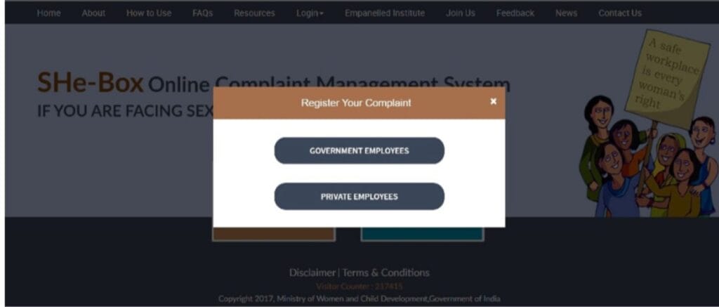 When launched in 2017, the portal allowed private sector employees to complaint as well