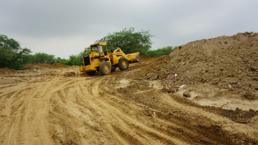 Forest land cleared and rendered barren