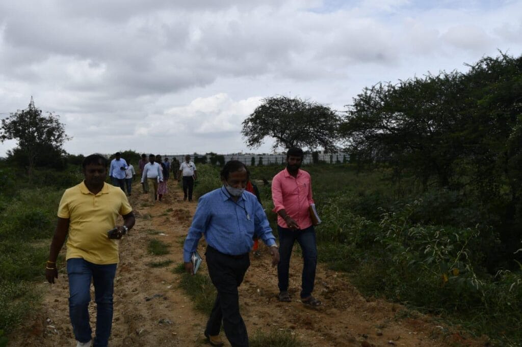 inspection at Bellandur lake