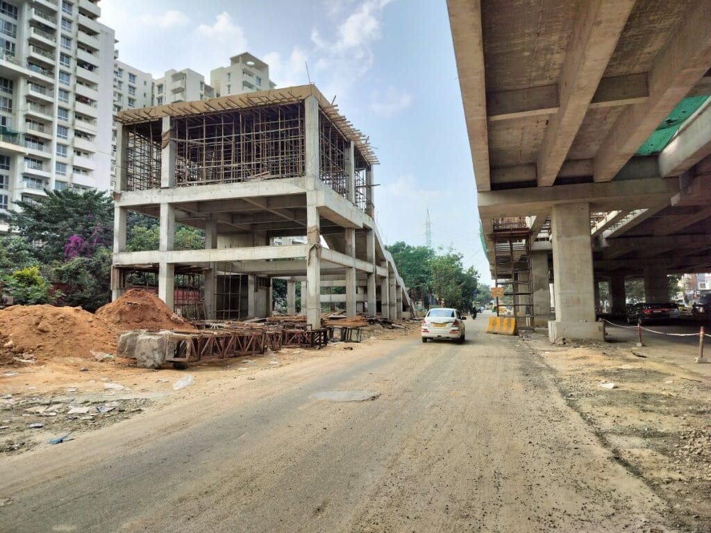 Mismanagement of waste in metro construction