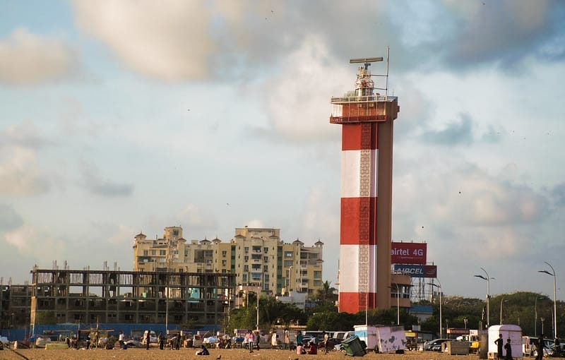 lighthouse near Marina Beach