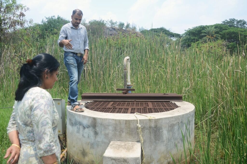 people near well